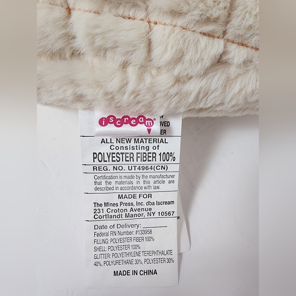 Icecream Heart-Shaped Pillow - Pink and Cream - Picture 7 of 16